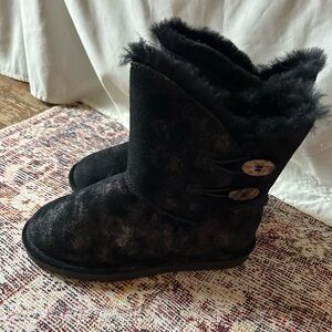 Glittery Bearpaw Boots